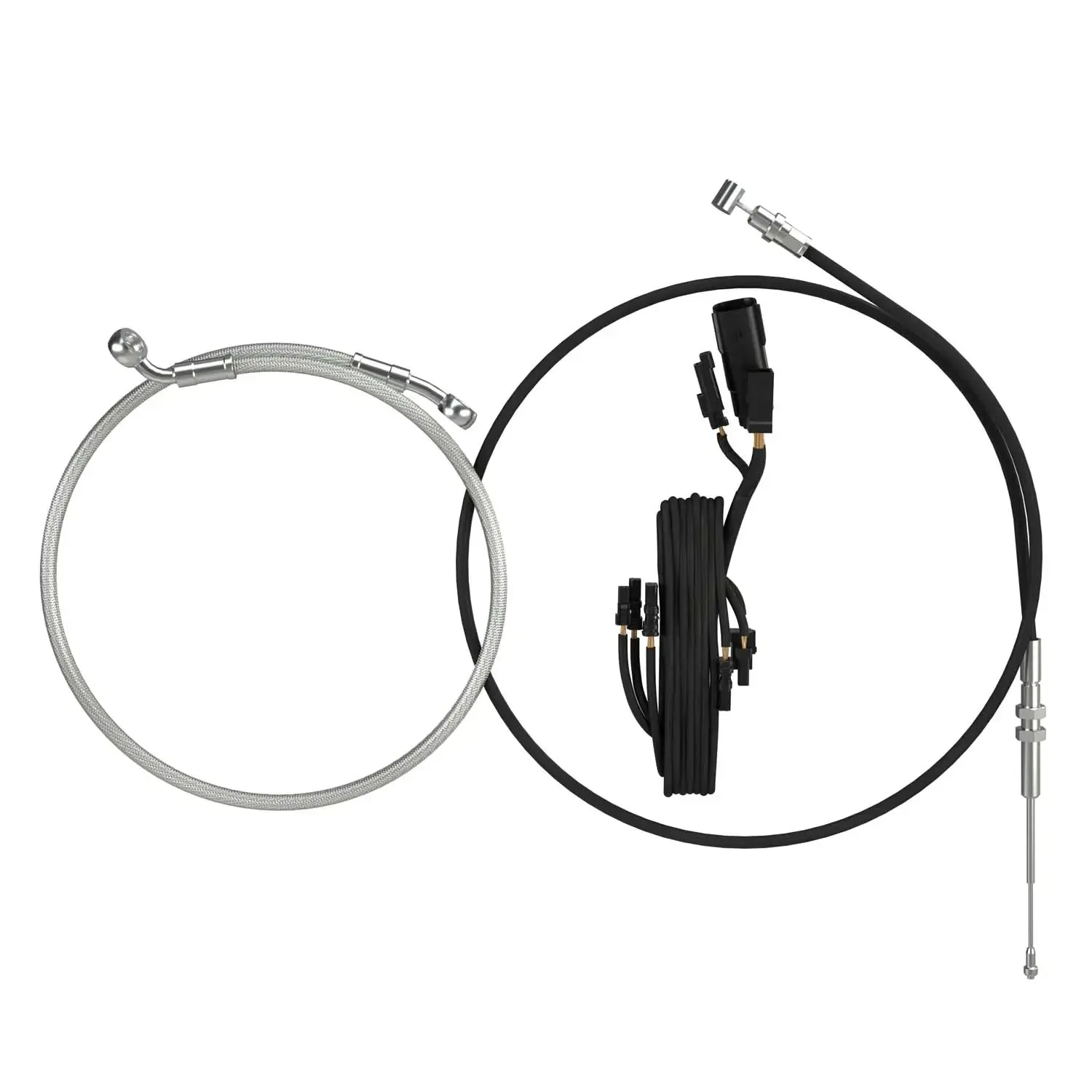 10 Moto Handlebar Risers Install Kit, Black