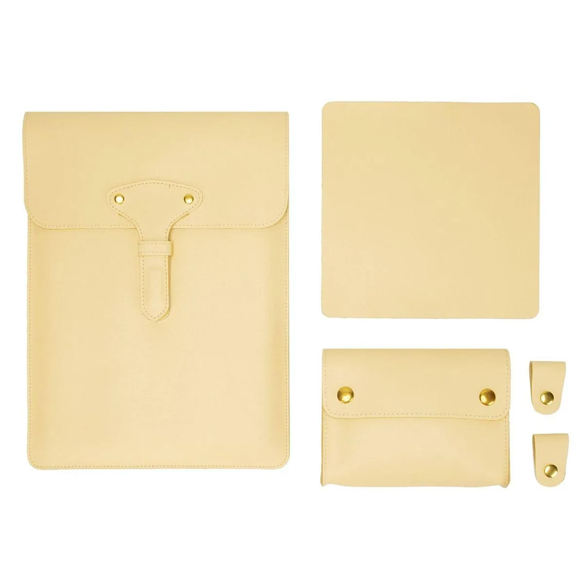 3-in-1 Waterproof Leather Laptop Liner Bag - 13 Inches