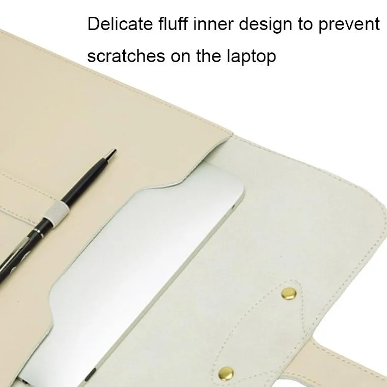 3-in-1 Waterproof Leather Laptop Liner Bag - 13 Inches
