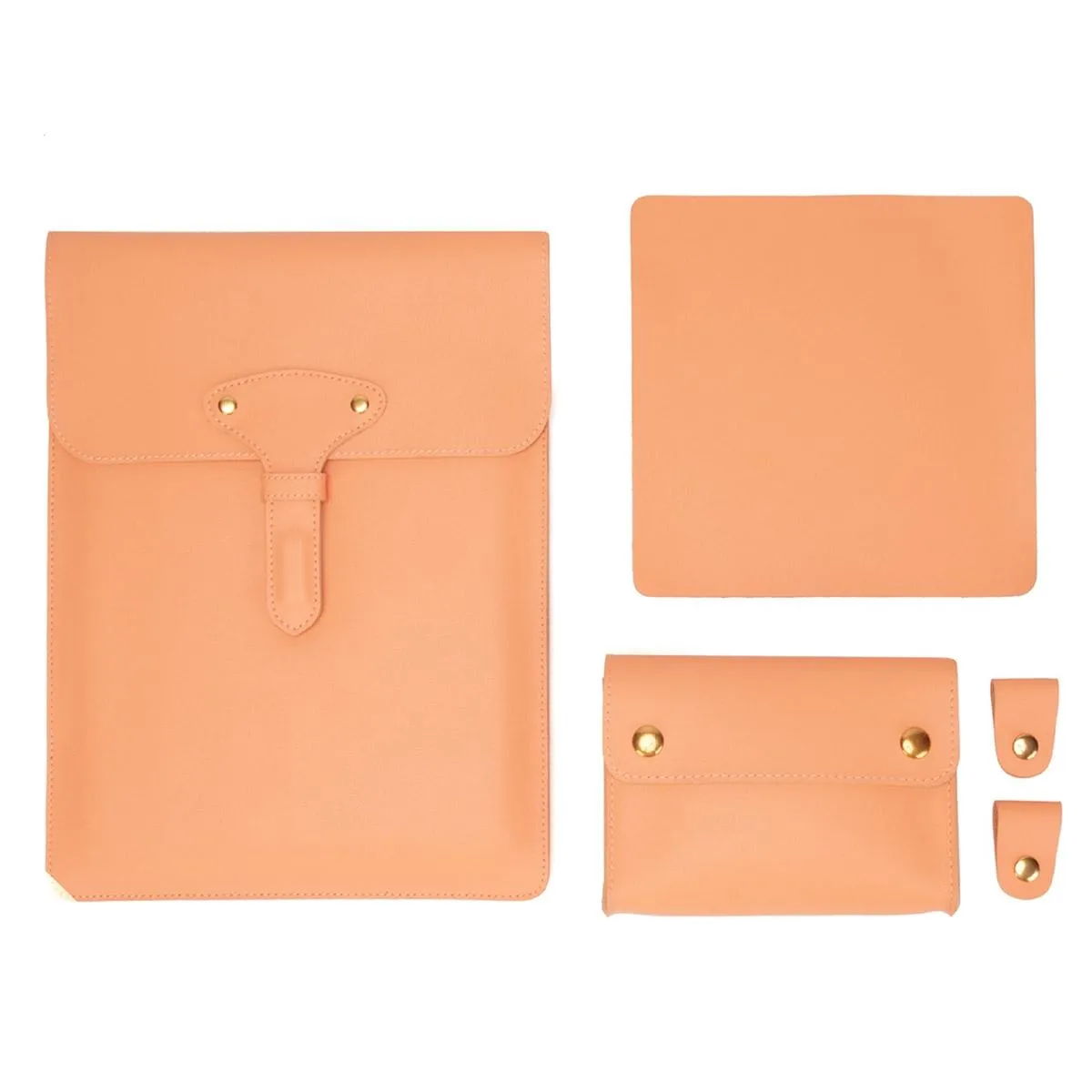 3-in-1 Waterproof Leather Laptop Liner Bag - 13 Inches