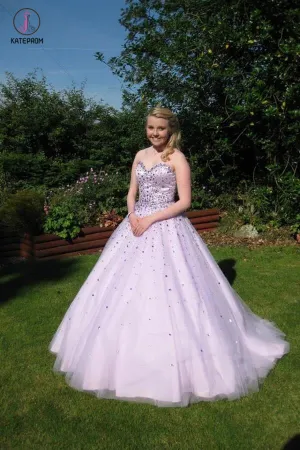 A-Line Sweetheart Beading Prom Dress Evening Dress,Ball Gowns Prom Dress KPP0113