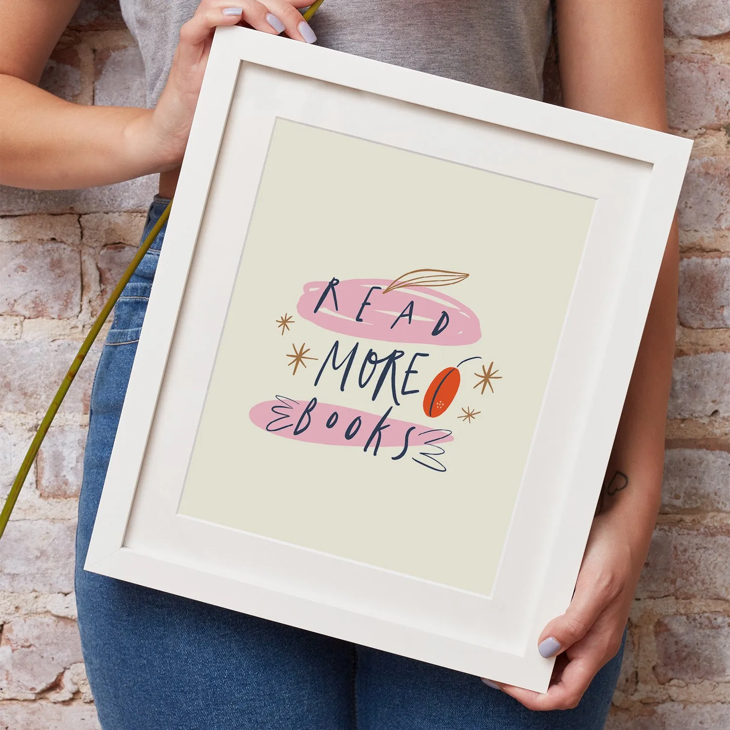 Art Print (Read More Books)