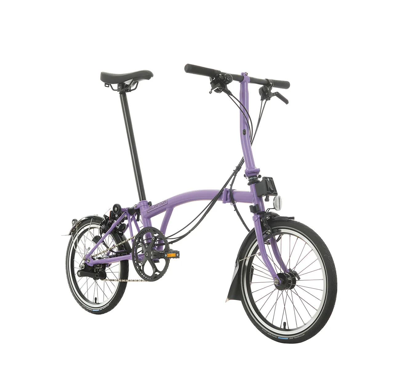 Brompton C Line Explore - 6-Speed - Seasonal Colour - Pop Lilac - No Rack