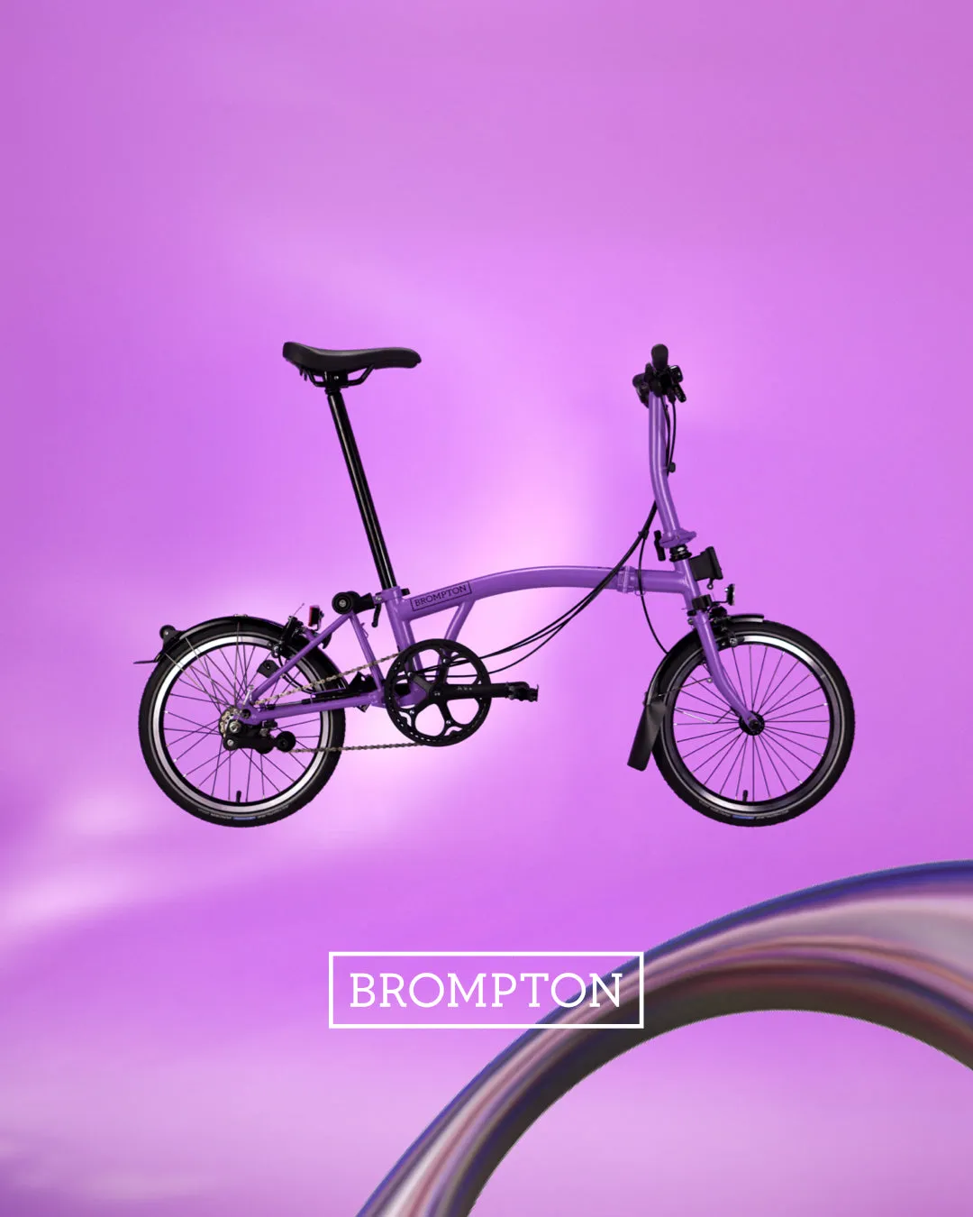 Brompton C Line Explore - 6-Speed - Seasonal Colour - Pop Lilac - No Rack