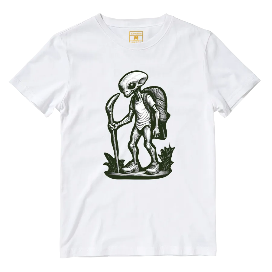 Cotton Shirt: Alien Hiking