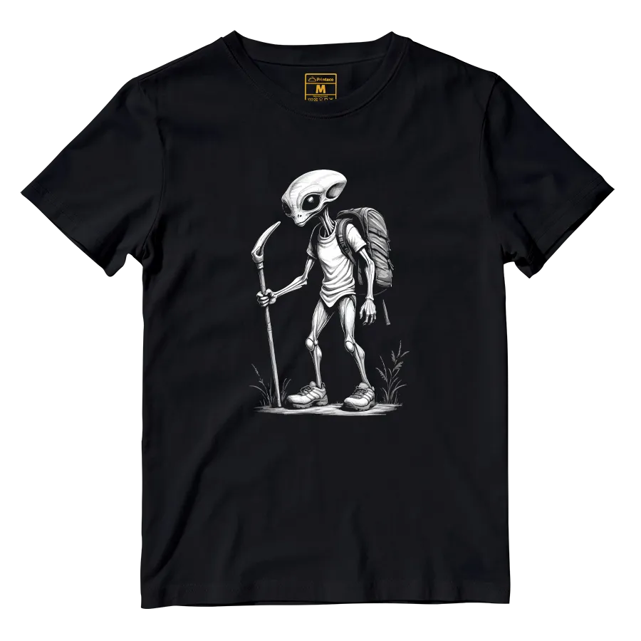 Cotton Shirt: Alien Hiking