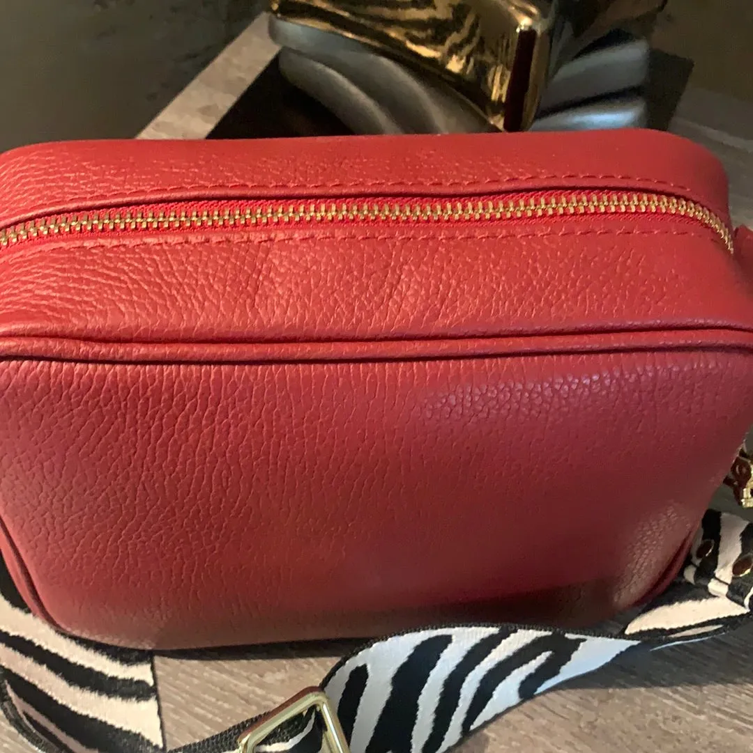 Elie Beaumont Wine Red Leather Bag