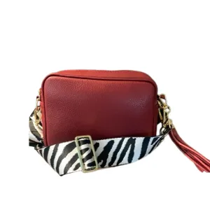 Elie Beaumont Wine Red Leather Bag
