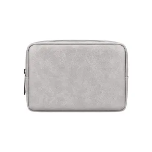 Genuine Leather Clutch Wallet Cell Phone Purse-Khaki