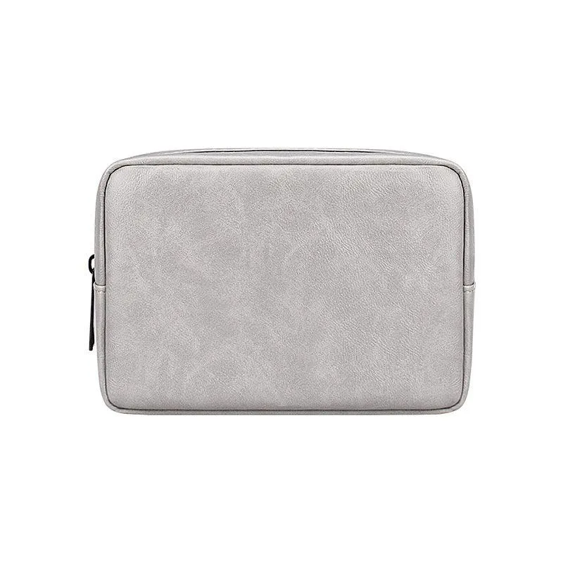 Genuine Leather Clutch Wallet Cell Phone Purse-Khaki