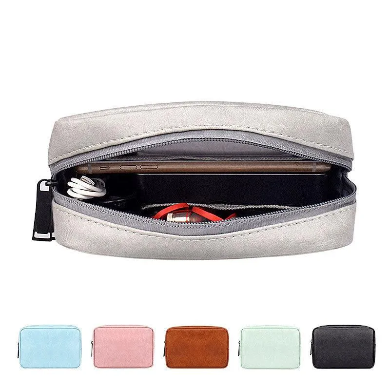 Genuine Leather Clutch Wallet Cell Phone Purse-Khaki