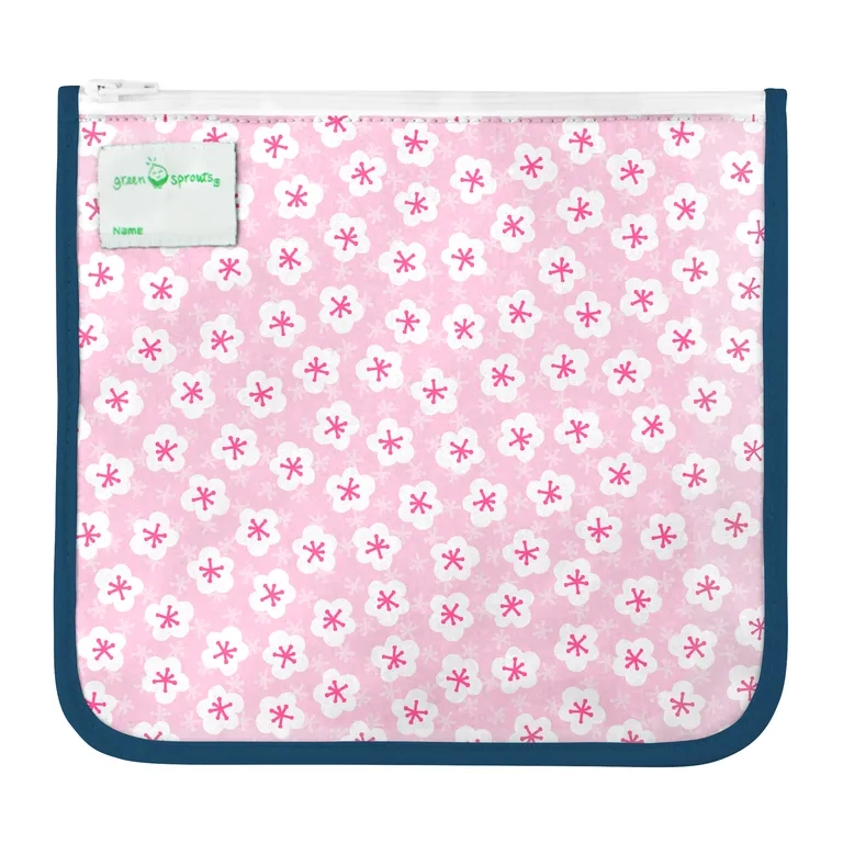 Green Sprouts Reusable Insulated Sandwich Bags (2 Pack) - Swan