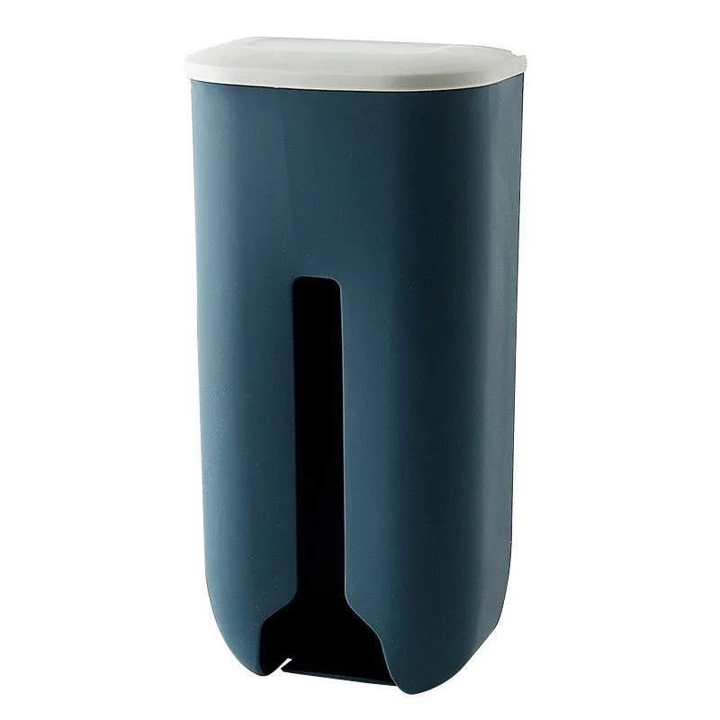 Grocery Bag Storage Holder & Dispenser - Genius Wall Mounted Container With Cover - Dispenser for Kitchen & Home Extra Bags
