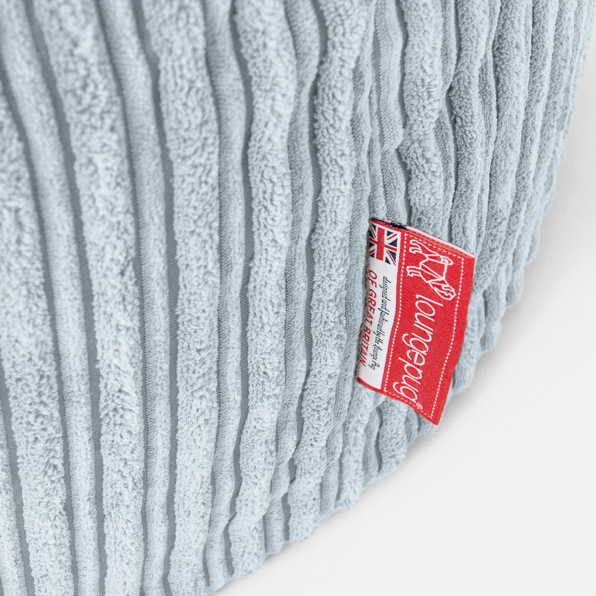 Highback Bean Bag Chair - Cord Baby Blue