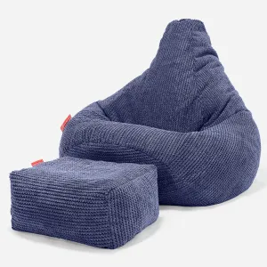 Highback Bean Bag Chair - Pom Pom Purple