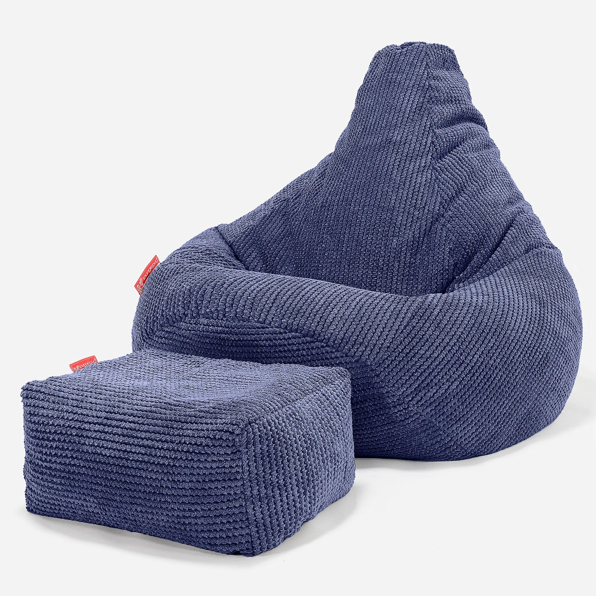 Highback Bean Bag Chair - Pom Pom Purple