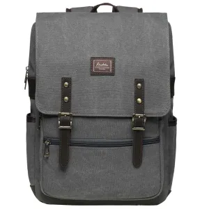 KAUKKO Casual Daypacks Multipurpose Backpacks, Outdoor Backpack, Travel Rucksack, Laptop Backpack Fits 15" (16-GREY)