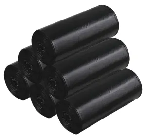 Kuber Industries Small 180 Garbage Bags/Dustbin Bags, 17x19 Inches (Black)-HS41KUBMART24011