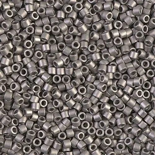 Matte Nickel Plated  10/0 Delica || DBM-0321 ||  Delica Seed Beads