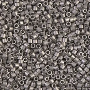 Matte Nickel Plated  10/0 Delica || DBM-0321 ||  Delica Seed Beads