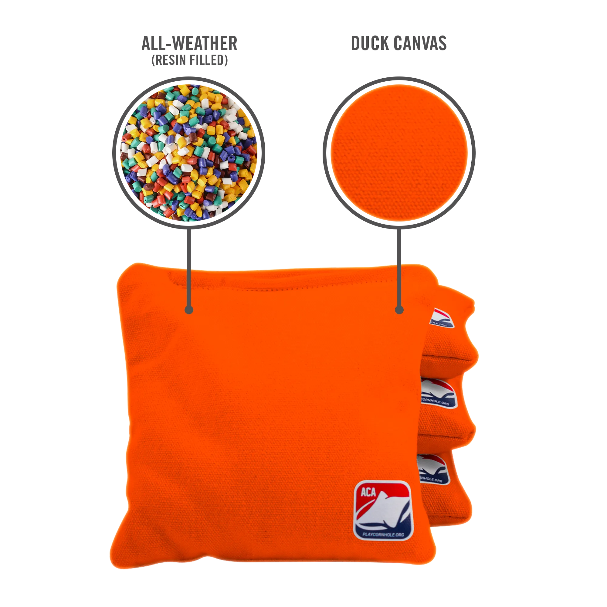 Orange Daily 66x Cornhole Bags