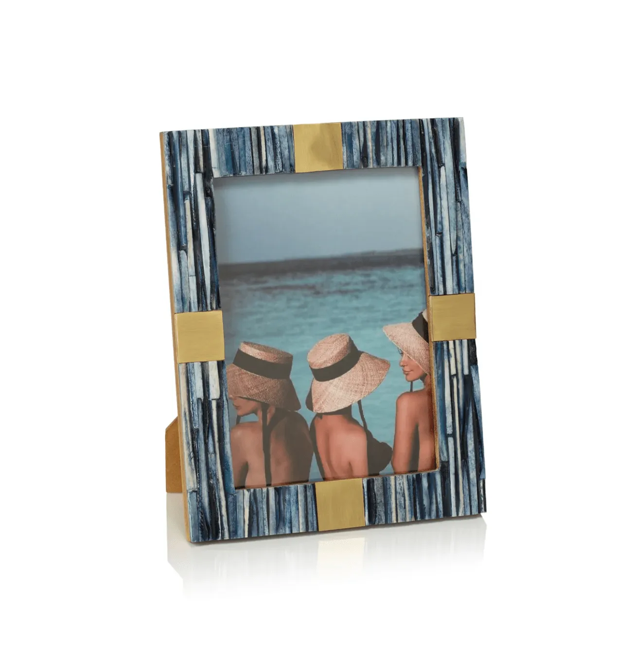 Palermo Blue Bone Inlay Picture Frame - 5x7