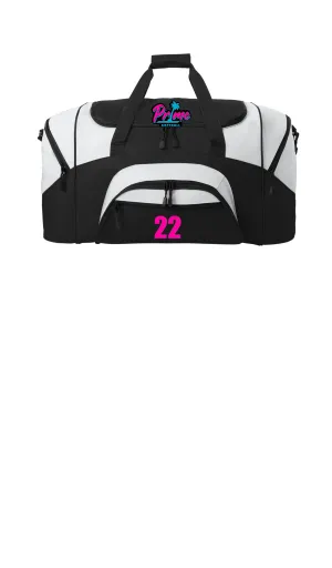 PRIME SOFTBALL TEAM DUFFEL TRAVEL BAG 13X27X13 W/ NUMBER