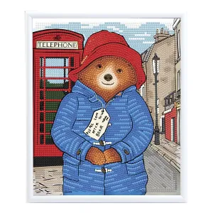 "Taking A Stroll" Paddington Bear Crystal Art Framed Kit 21x25cm