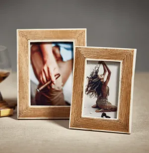 Ribbed Mango Wood Frame - 4x6