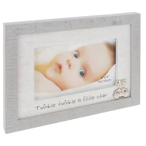 Rustic Sentiment Frame New Baby