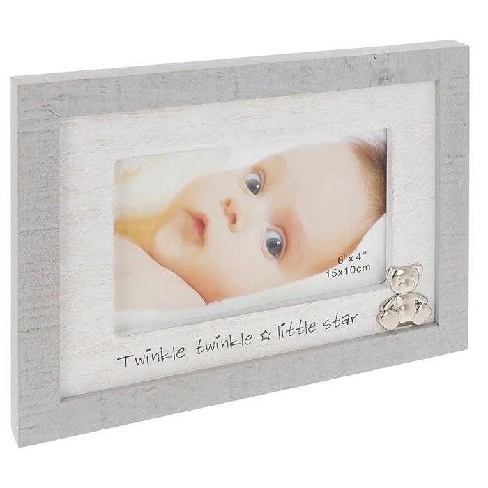 Rustic Sentiment Frame New Baby