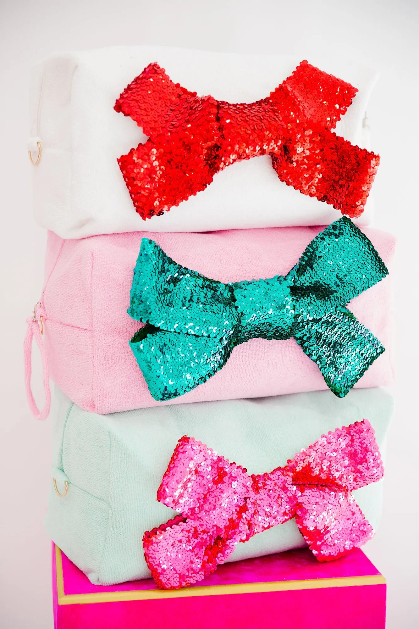 SEASON TO SPARKLE LARGE TERRY BAGS