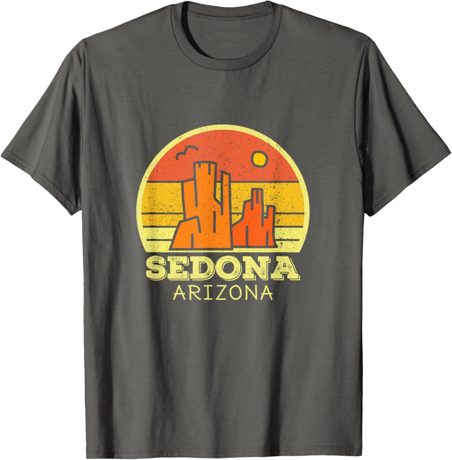 Sedona Arizona AZ Vintage Sunset Desert Camping Hiking T-Shirt