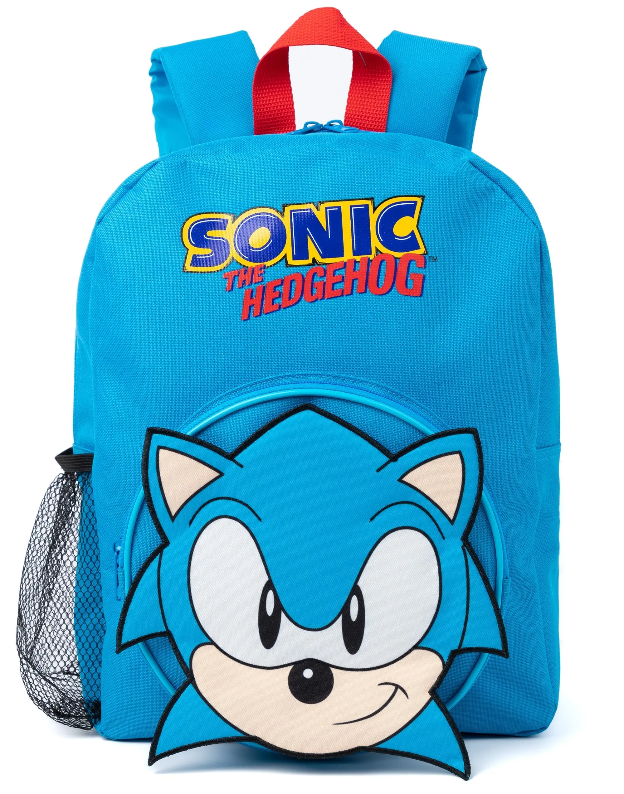 Sonic the Hedgehog Character Front Unisex Kids Blue 4 Piece Backpack Set