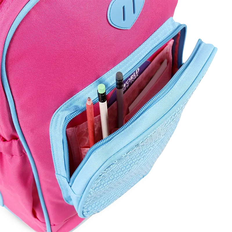 Sparkle 15 Inch Kids Rolling Backpack / Carry On