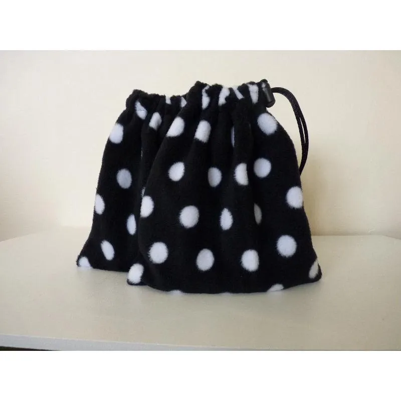 Stirrup Iron Covers - Black & White Spot