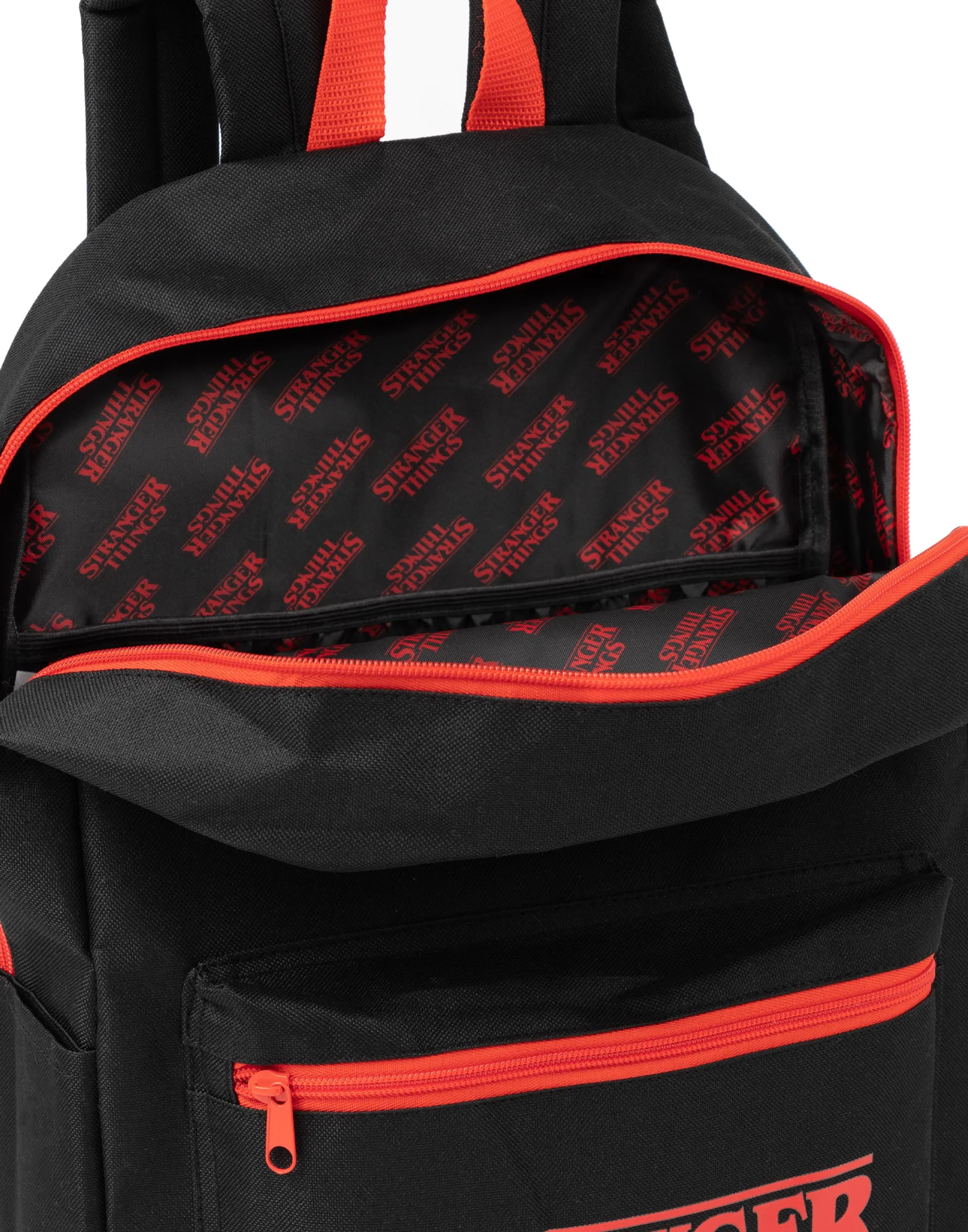 Stranger Things Back Pack 1 Piece Printed Unisex Kids Black Backpack