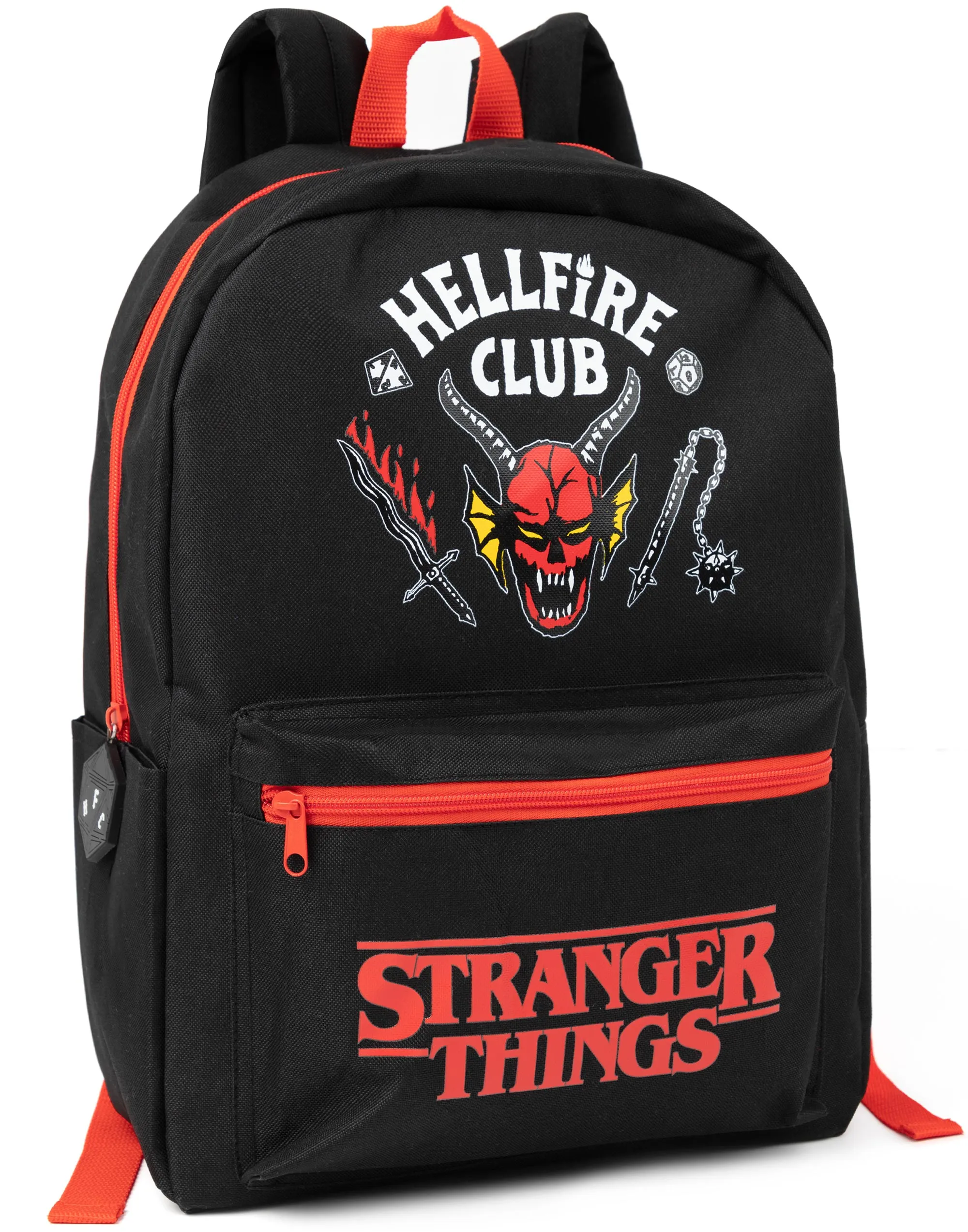 Stranger Things Back Pack 1 Piece Printed Unisex Kids Black Backpack