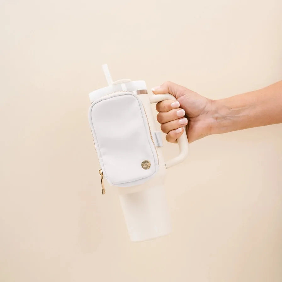 The Darling Effect Tumbler Fanny Pack - White