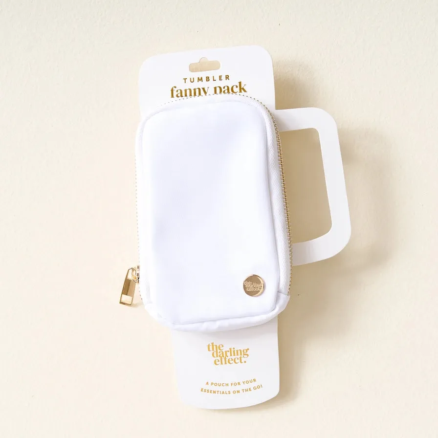 The Darling Effect Tumbler Fanny Pack - White